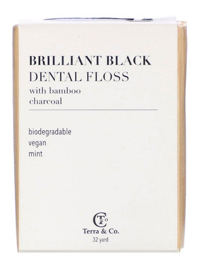 Bamboo Charcoal Brilliant Dental Floss Black 32yard