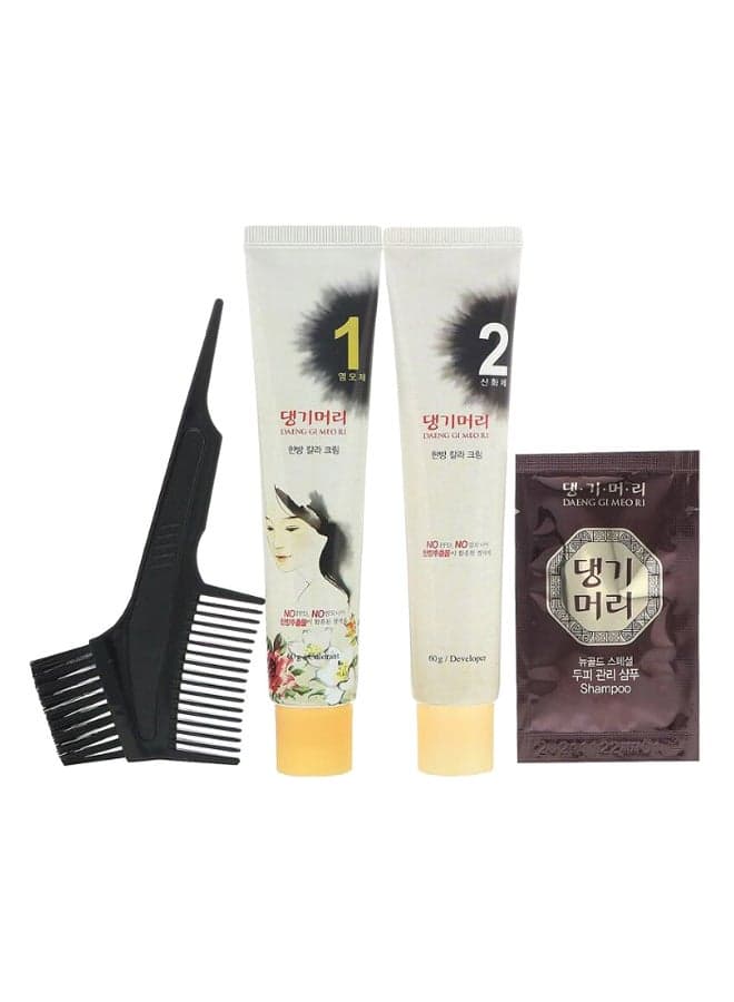 4-Piece Daeng Gi Meo Ri Medicinal Herb Hair Colour Kit Light Brown