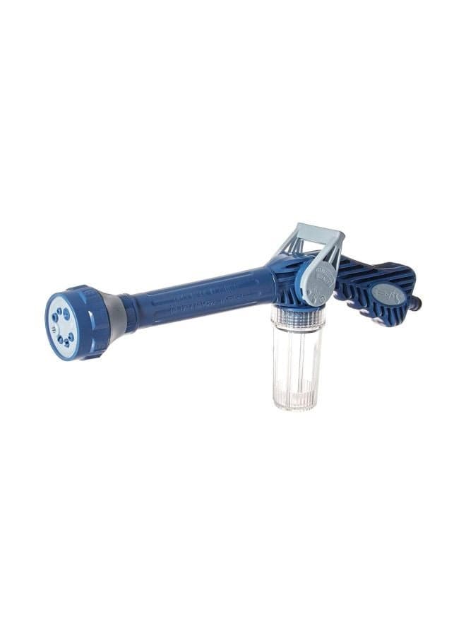 8 Multifunction Jet Water Spray Cannon Blue/Clear/White