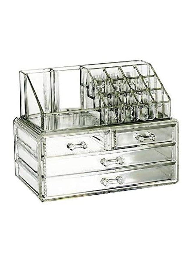 Acrylic Cosmetic Drawer Organizer Clear