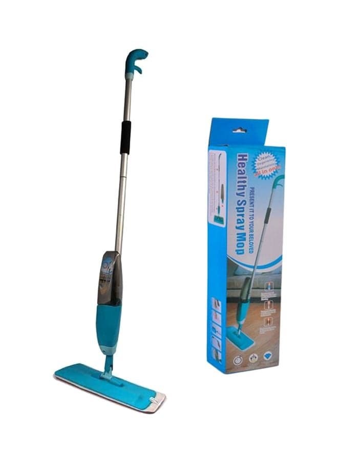 Healthy Spray Mop With Pad Blue/Silver 2.5x2.5x5.3cm