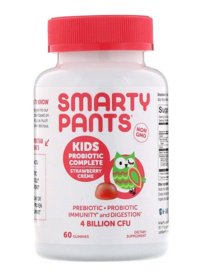 Kids Probiotic Complete Strawberry Creme Flavor- 60 Gummies