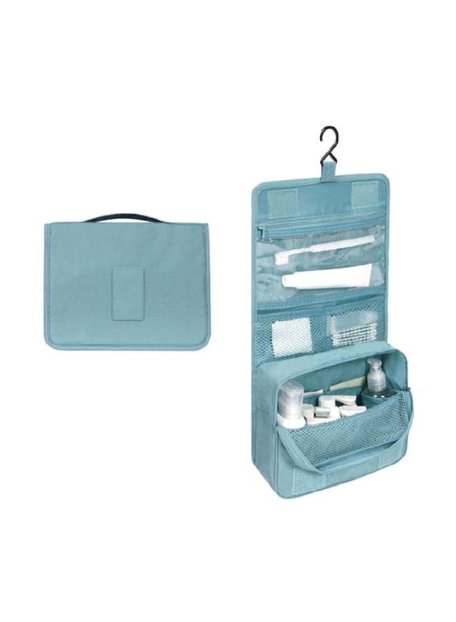 Cloth Hanging Toiletry Organizer Blue
