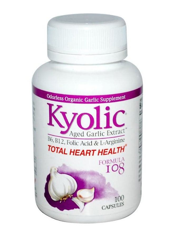 Aged Garlic Extract Formula 108 Dietary Supplement - 100 Capsules