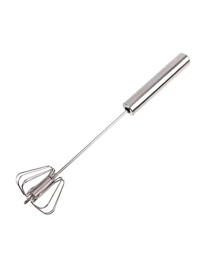 Stainless Steel Egg Whisk Silver 34cm