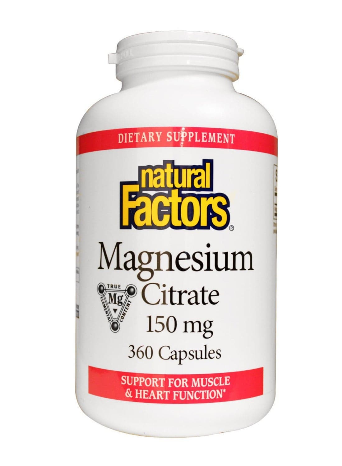 Magnesium Citrate Muscle Support Formula - 360 Capsules