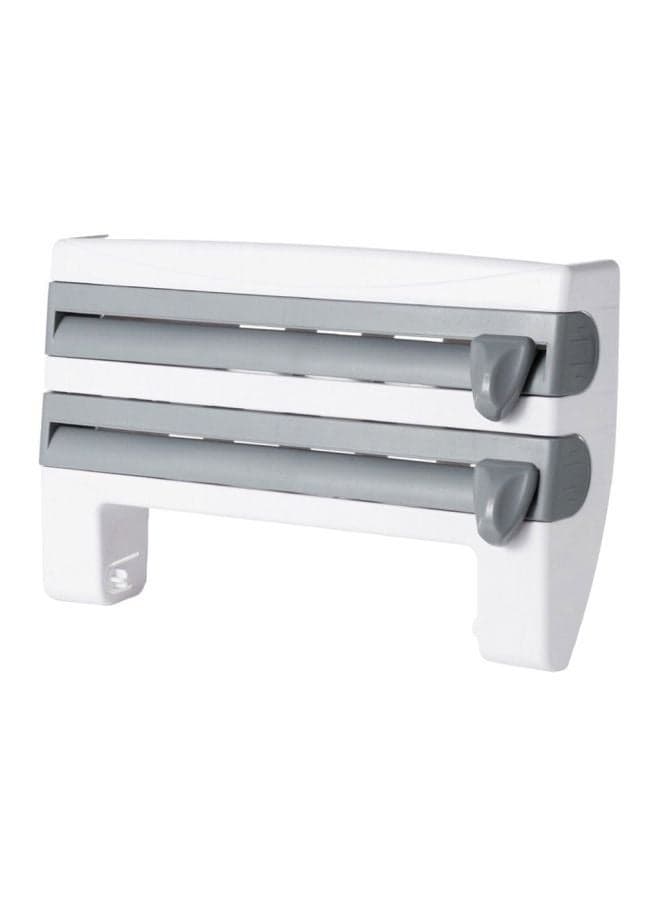 Multifunctional Food Wrap Dispenser Grey/White 42cm