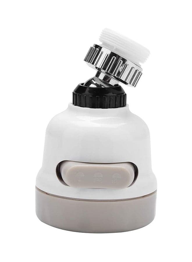 Rotating Moveable Kitchen Tap Water Spray For Dish Cleaning White/Beige