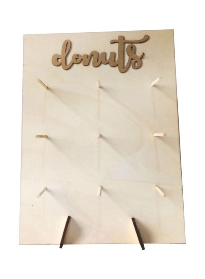 Wall Mounted Wooden Donut Holder 35x26x1.2cm
