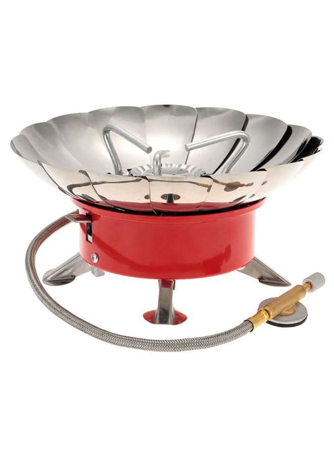 Portable Windproof Camping Gas Stove – Lightweight for Backpacking 14.5 x 14.5cm