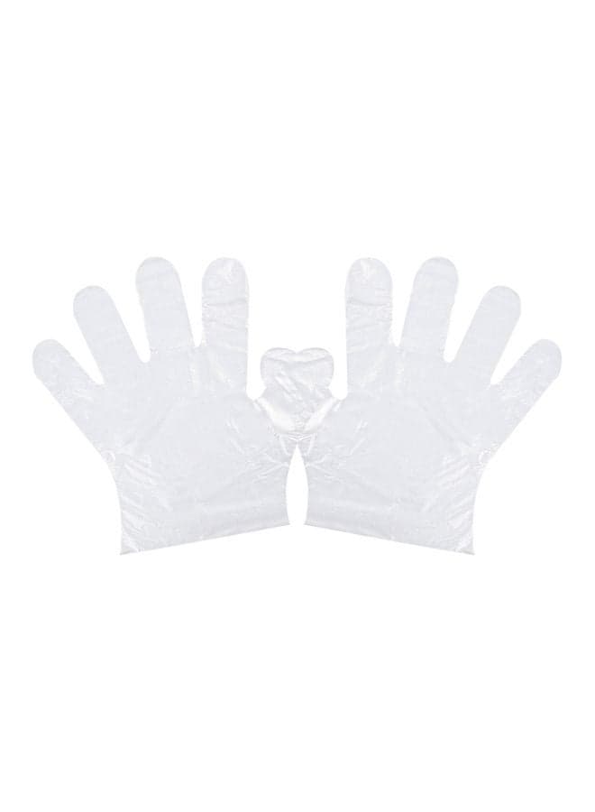 500-Piece Disposable Latex Hand Gloves Clear 25.4x2.5x13.4cm