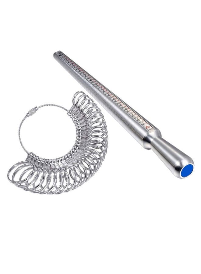 Metal Ring Sizer Kit Silver