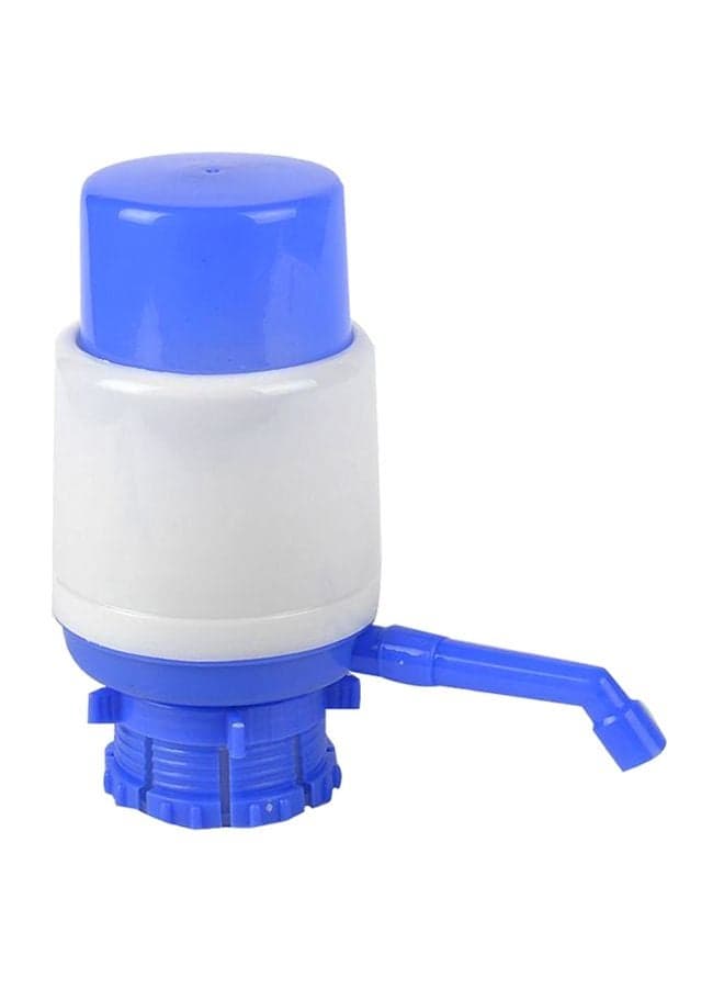 Bottled Drinking Water Hand Press Pump White/Dark Blue 19.5x9.7cm