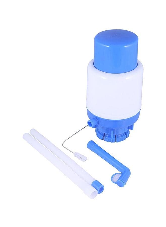 4-Piece Manual Drinking Water Pump Set White/Dark Blue 5x5x10inch