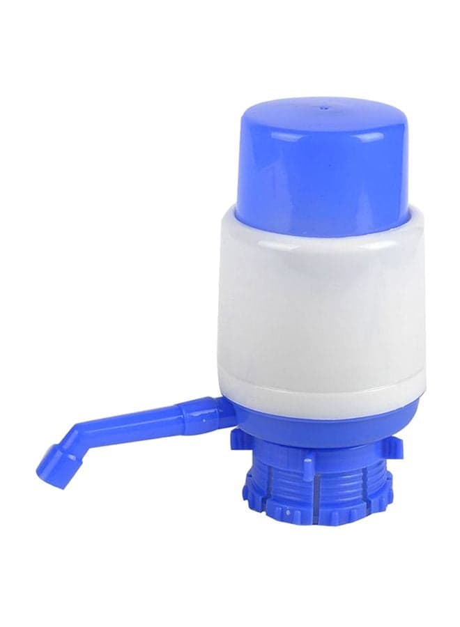 Bottled Drinking Water Hand Press Pump White/Dark Blue 19.5x9.7cm