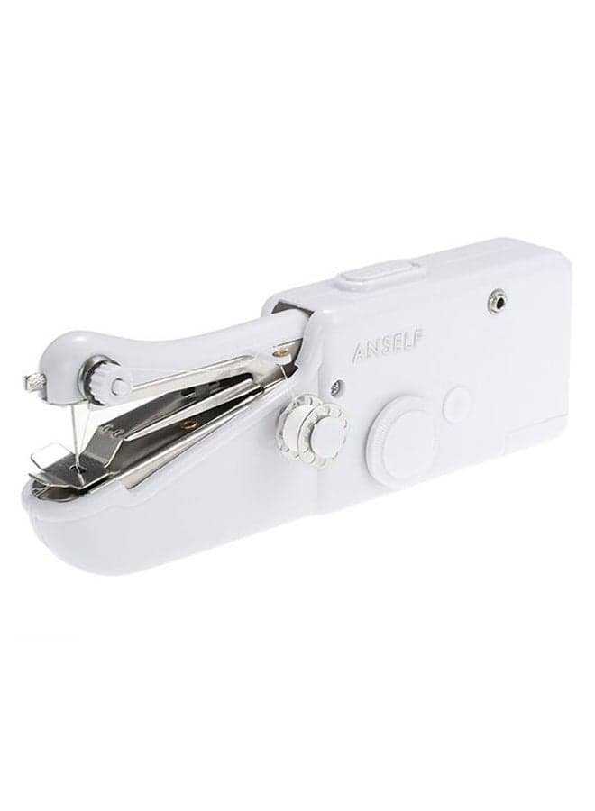 Mini Portable Handheld Sewing Machine White/Silver 255.24356521.17 White/Silver