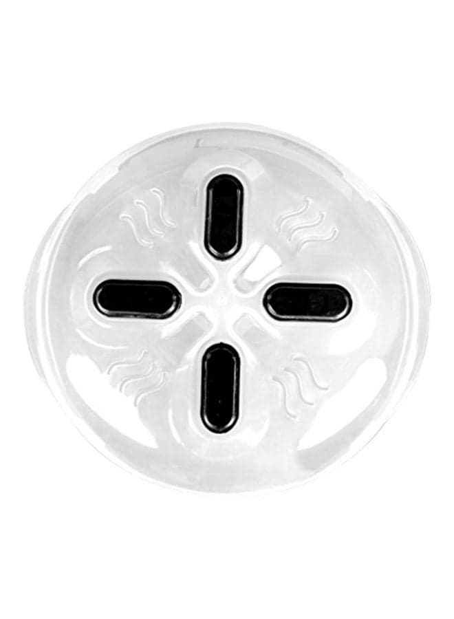 Microwave Universal Cover Clear/Black 30x8.5centimeter