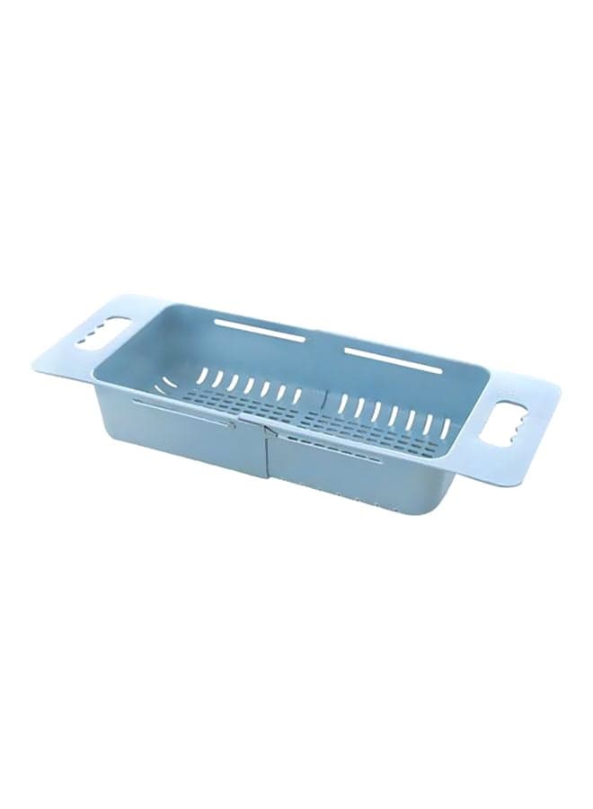 Retractable Sink Adjustment Telescopic Washing Basket Blue 345x170x100mm