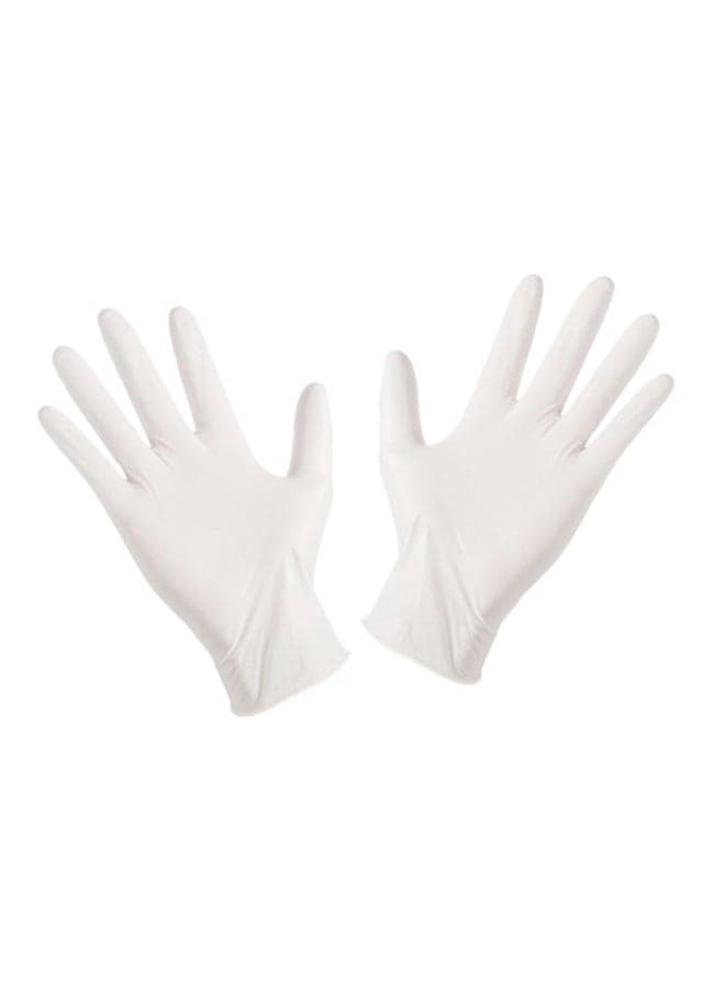 100-Piece Disposable Latex Gloves