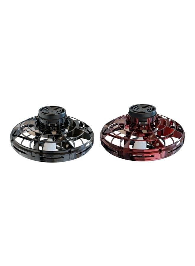 2-Piece Flynova Ufo Flight Gyro Fidget Flying Spinners T3361BBL 18x8x15cm