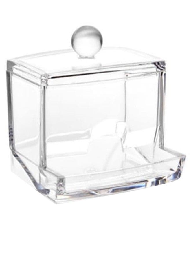 Q-Tip Cotton Swab Box Case Clear