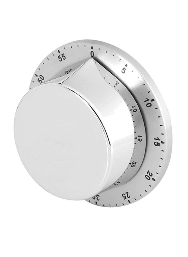 Countdown Mechanical Magnetic Timer Silver
