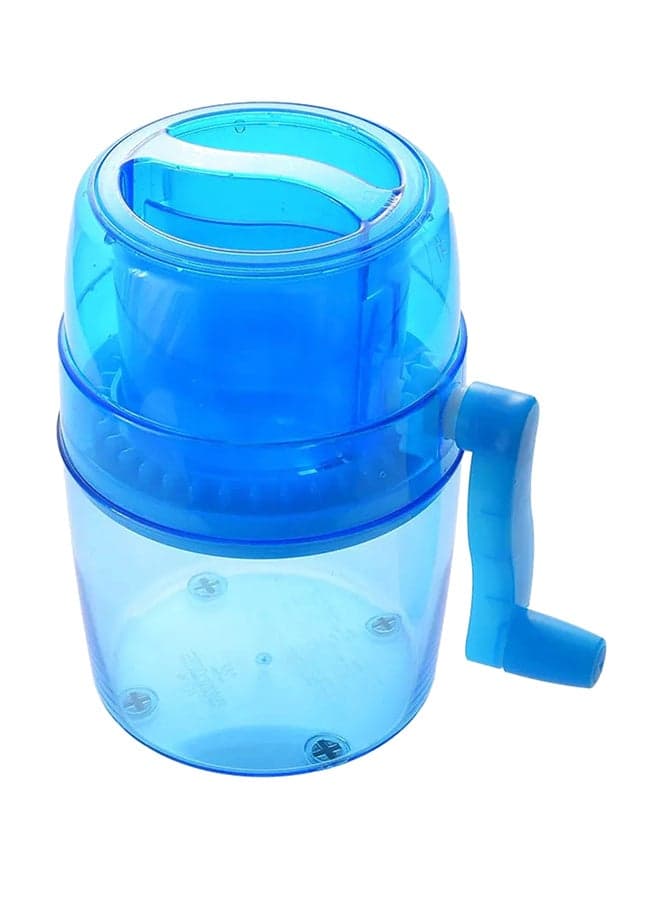 Hand Crank Operated Ice Crusher Maker Blue 14.3 x 10 x 14.3cm