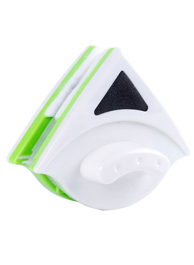 Triangular Double-Sided Magnetic Window Cleaner White/Green