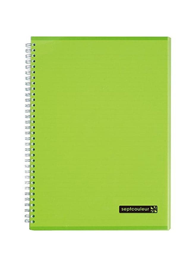 Septcouleur A4 Notebook, 80 Pages Green