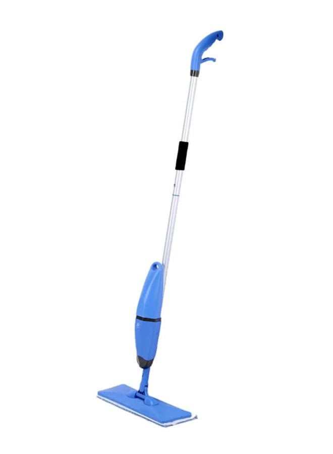 2-In-1 Household Spray And Scrubbing Mop Silver/Blue 74cm