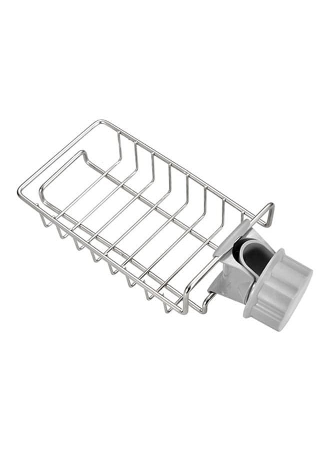 Stainless Steel Sponge Holder Silver 17x4x10.5cm