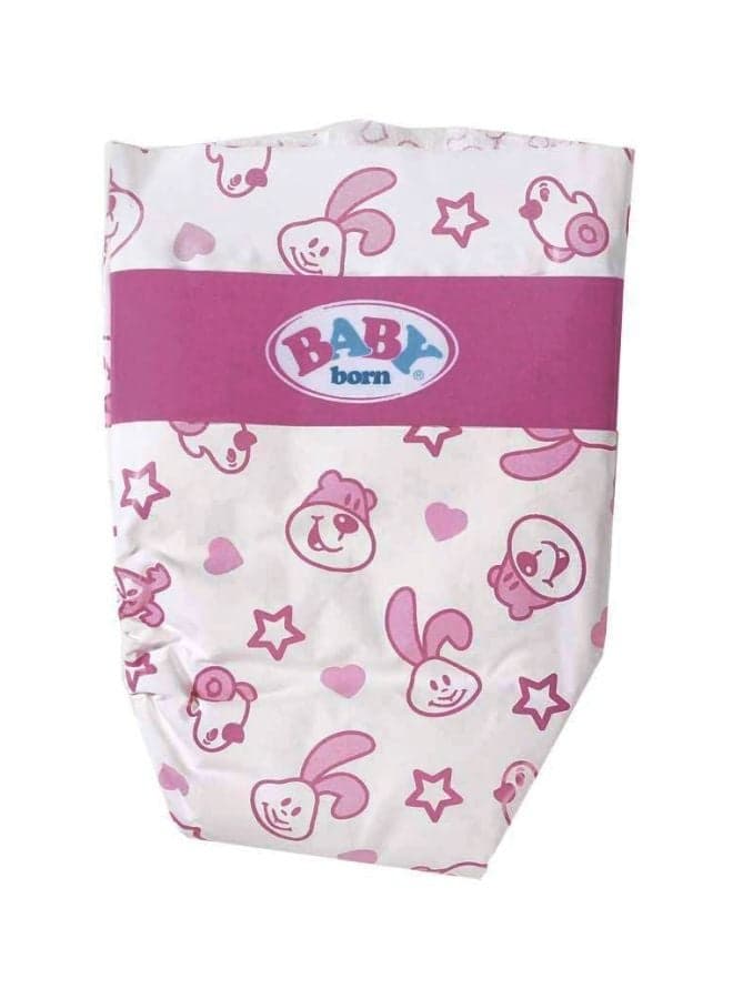 Pack Of 5 Baby Born Doll Nappies