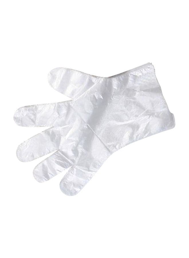 100-Piece Disposable Gloves Set Clear XLcm