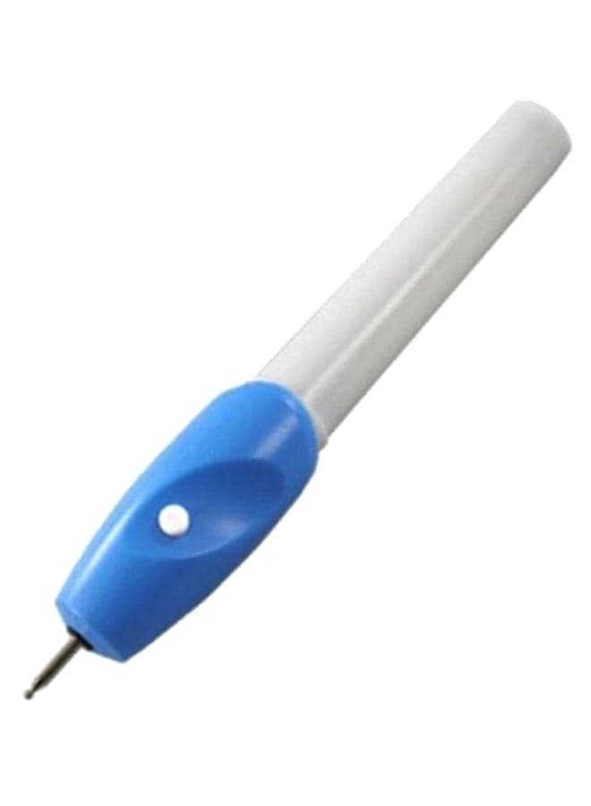 Electric Carve Engraving Tool Pen Blue/White