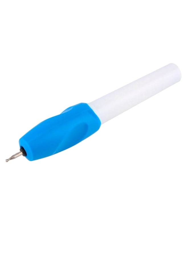 Electric Carve Engraving Tool Pen Blue/White