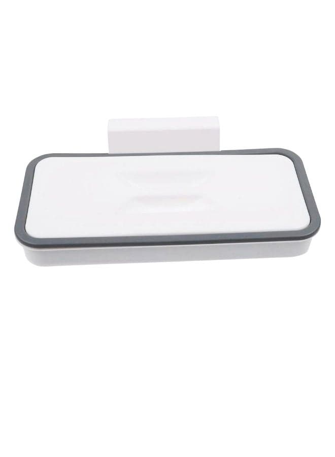 Hanging Trash Bag Holder White/Grey