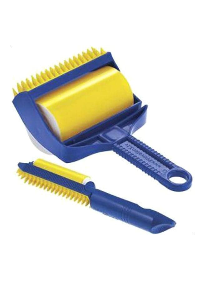 2-Piece Lint Roller Set Blue/Yellow 20 x 11inch