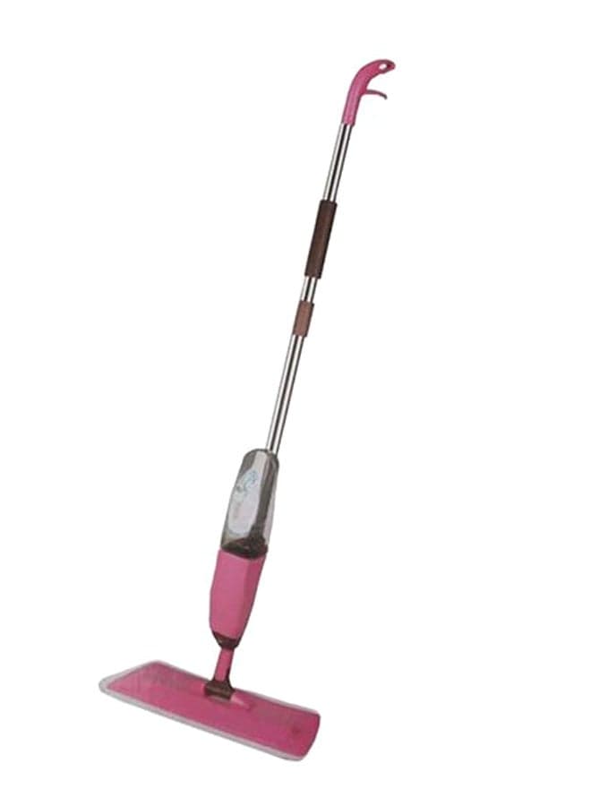 Handheld Floor Cleaning Spray Mop Pink/Silver/Black 110cm