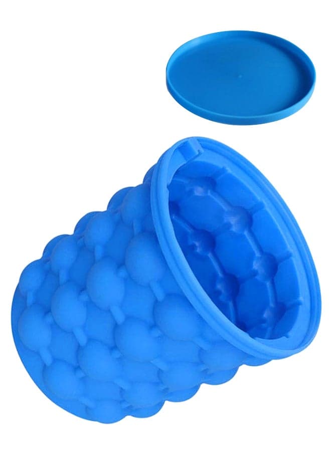 The Revolutionary Space Saving Ice Genie Cube Maker With Lid Blue