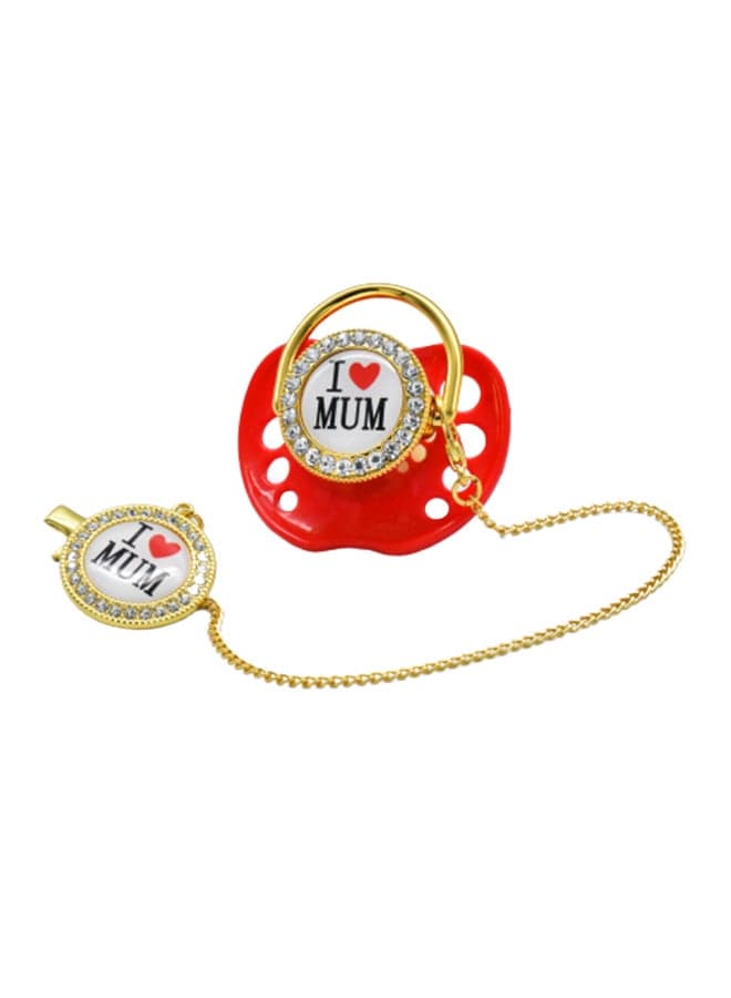 Love Flag Bling Baby Pacifier
