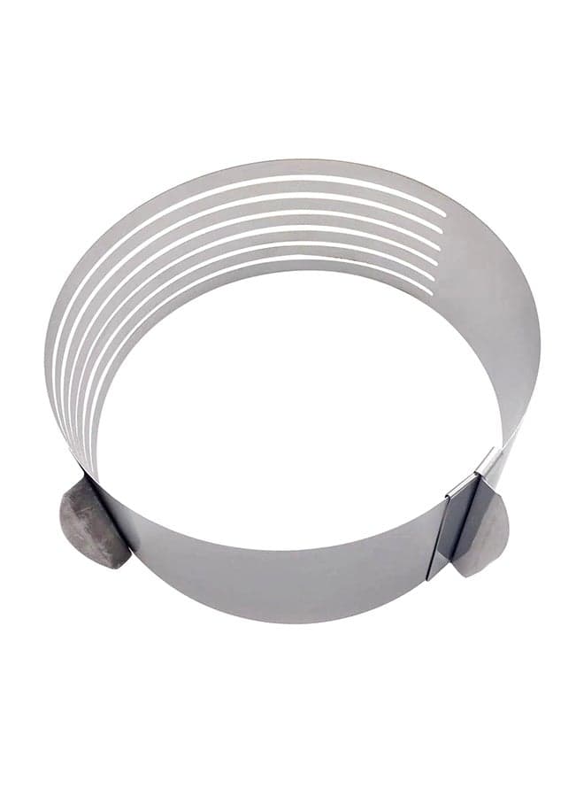 Stainless Steel Adjustable Layered Cake Cutter Silver 25 x 9 x 24.5cm