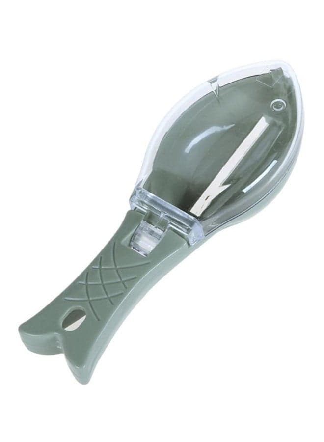 Fish Scale Peeler With Cover Green 16.4x4.5x6cm
