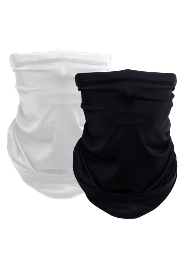 2-Piece Sun Protective Neck Gaiter Outdoor Cycling Neck Scarf Set