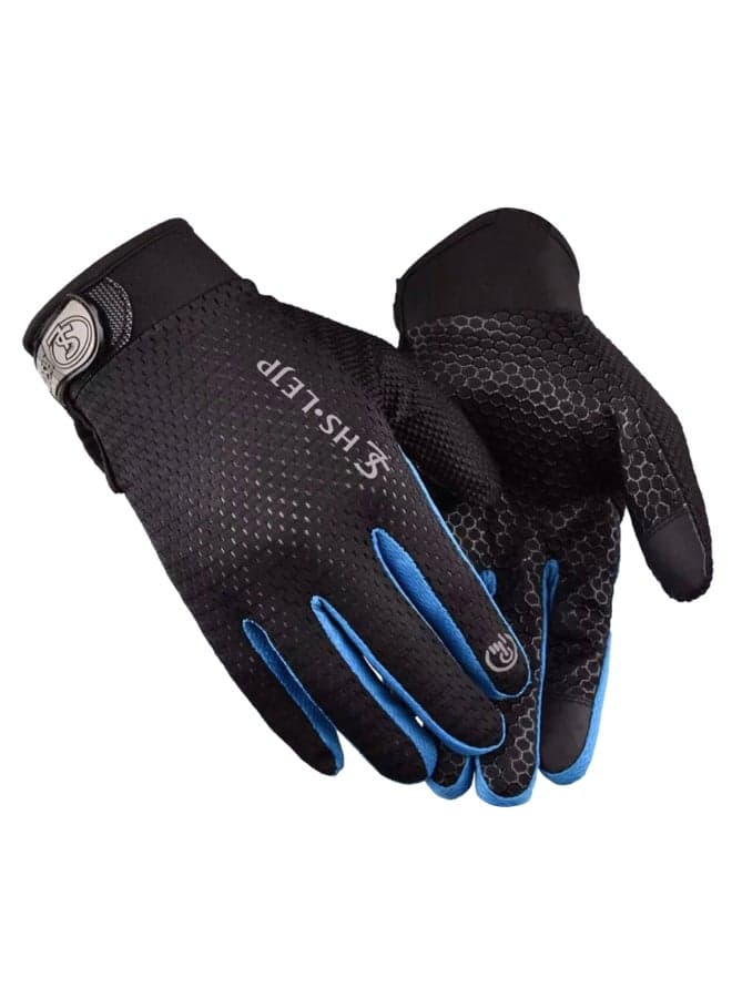 Pair Of Full Palm Protection Extra Grip Weight Lifting Training Gloves
