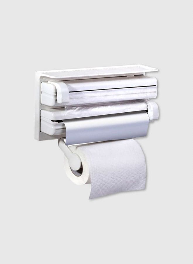 Triple Paper Dispenser White 28 x 48cm