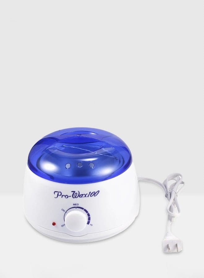 Hair Removal Kit With Wax Melting Pot Blue/White