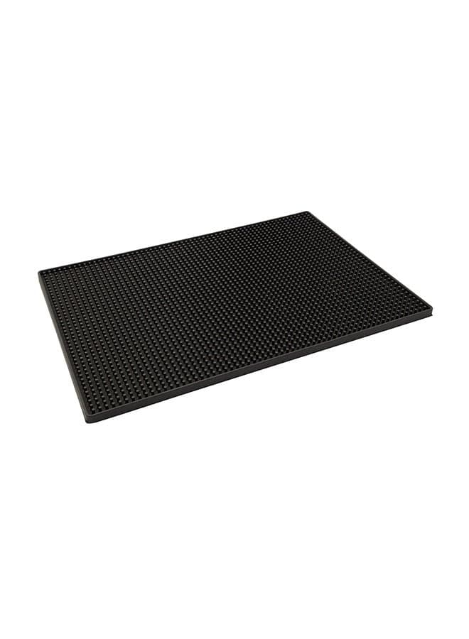 High-Grade Bar Service Mat Black 45.4 x 30.8 x 1centimeter