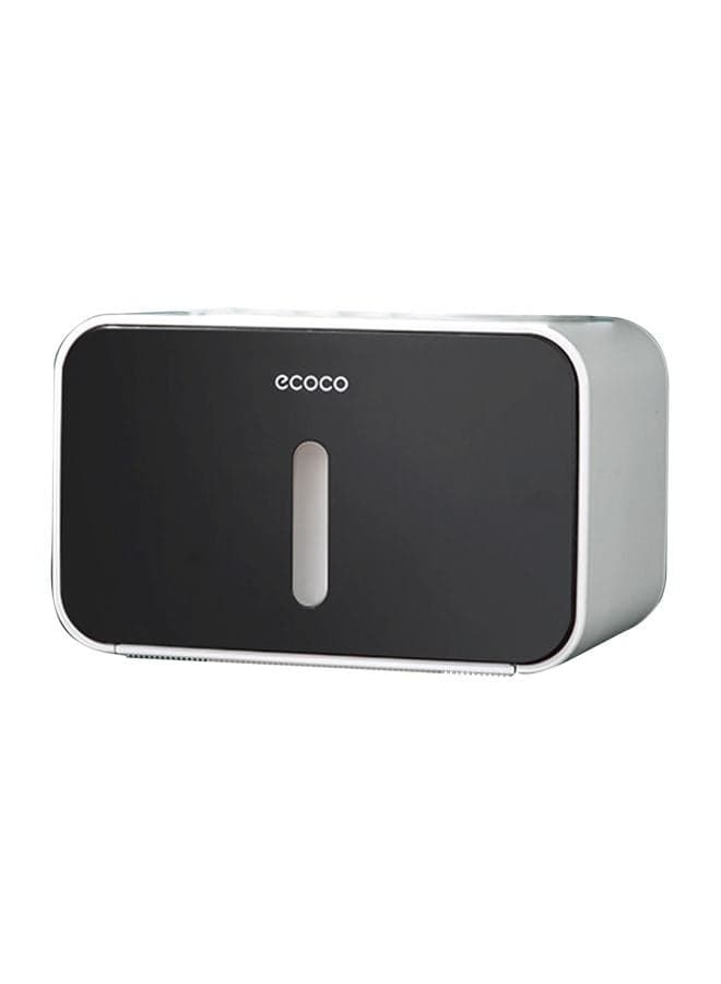 Wall Mounted Toilet Paper Dispenser Black/Grey 21x13.5x13.5cm