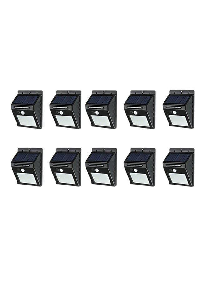 10-Piece Night Sensor Light Black/White 1.2kg
