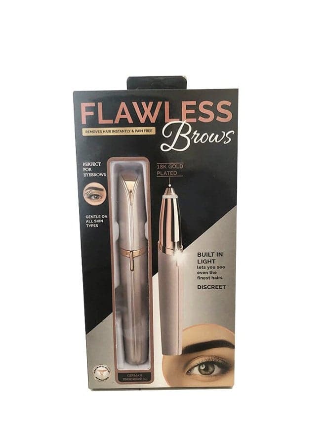 Flawless Eyebrow Hair Remover Silver/Gold 25cm